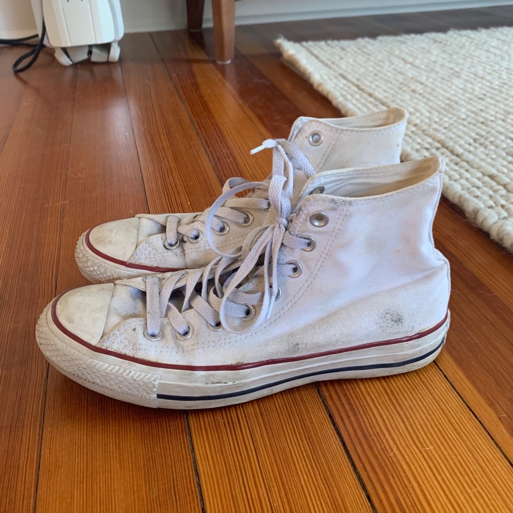 White high top Converse